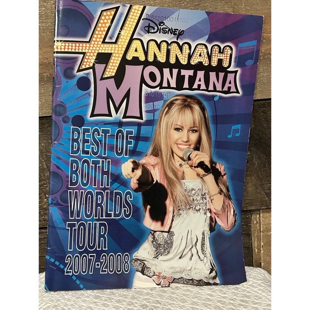 Miley Cyrus Hannah Montana Best of Both Worlds Tour 2007-2008 Concert Program D…